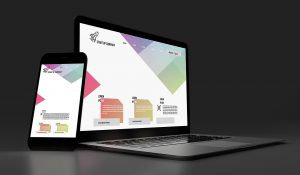 880 | Mock up of devices on a dark background - 3d rendering | New Waves App Development